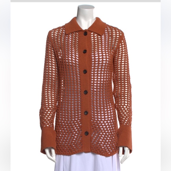 ALC Jade Knit cardigan in brown - Picture 1 of 4